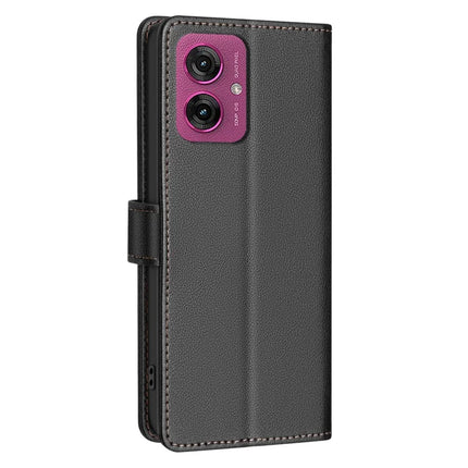BINFEN COLOR BF32 For Motorola Moto G55 5G Leather Case Wallet RFID Blocking Phone Cover