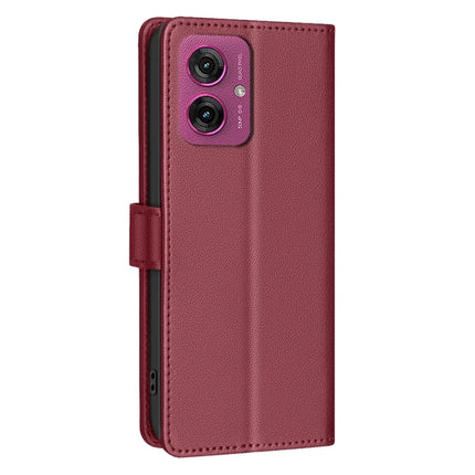BINFEN COLOR BF32 For Motorola Moto G55 5G Leather Case Wallet RFID Blocking Phone Cover