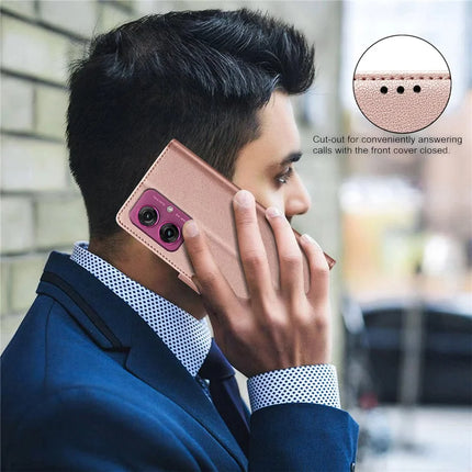 BINFEN COLOR BF32 For Motorola Moto G55 5G Leather Case Wallet RFID Blocking Phone Cover