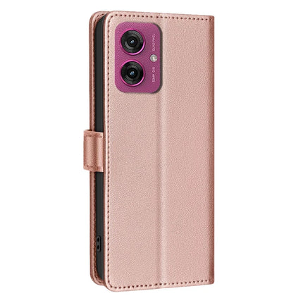 BINFEN COLOR BF32 For Motorola Moto G55 5G Leather Case Wallet RFID Blocking Phone Cover