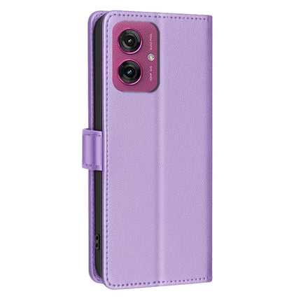 BINFEN COLOR BF32 For Motorola Moto G55 5G Leather Case Wallet RFID Blocking Phone Cover