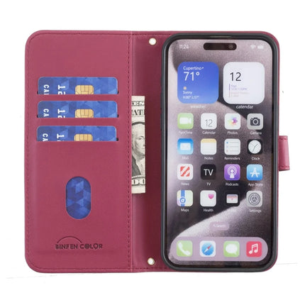 BINFEN COLOR BF34 for Motorola Moto G55 5G Leather Case Wallet Square Grid Phone Cover