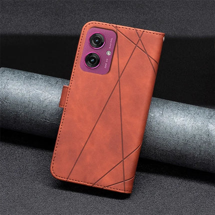 BINFEN COLOR BF05 For Motorola Moto G55 5G Case Leather Phone Cover Wallet Stand