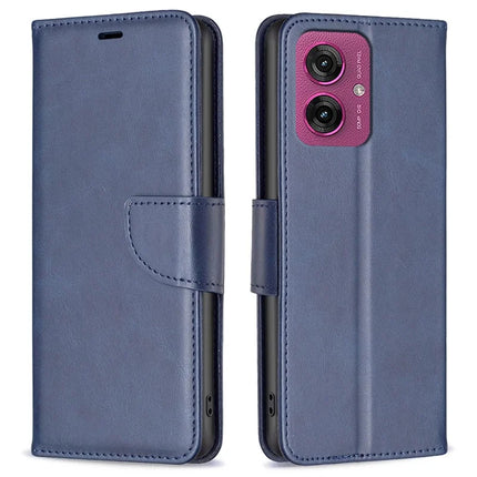 For Motorola Moto G55 5G Case Shockproof PU Leather Cover with Wallet Card Slots - Blue