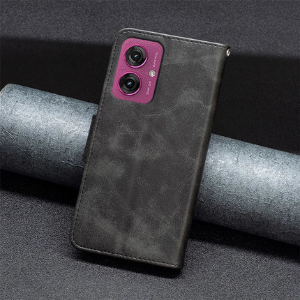 For Motorola Moto G55 5G Case Shockproof PU Leather Cover with Wallet Card Slots