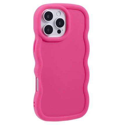 WANLONFENG XL Series for iPhone 16 Pro Max Case Wave Edge TPU Cover with Tempered Glass Film