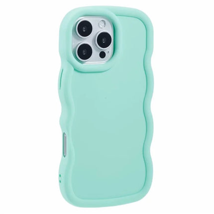 WANLONFENG XL Series for iPhone 16 Pro Max Case Wave Edge TPU Cover with Tempered Glass Film
