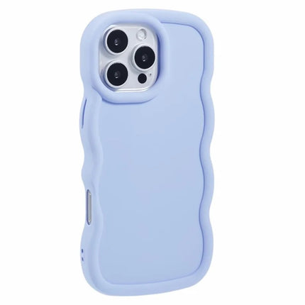 WANLONFENG XL Series for iPhone 16 Pro Max Case Wave Edge TPU Cover with Tempered Glass Film