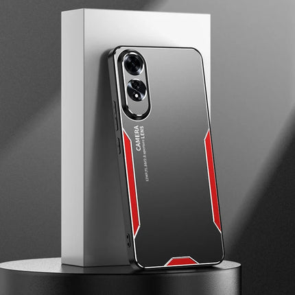 For Oppo A60 4G Phone Case Aluminium Alloy TPU PC Back Cover