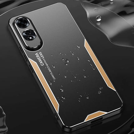 For Oppo A60 4G Phone Case Aluminium Alloy TPU PC Back Cover