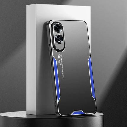 For Oppo A60 4G Phone Case Aluminium Alloy TPU PC Back Cover