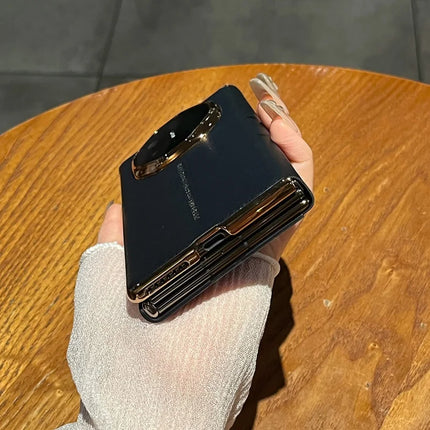 For Huawei Mate XT Ultimate Case Electroplating PU Leather+PC Phone Cover