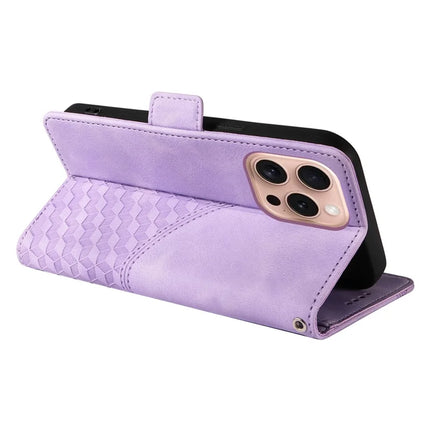 For iPhone 16 Pro Max Wallet Case ENKAY Imprint PU Leather Phone Stand Cover with Tempered Glass
