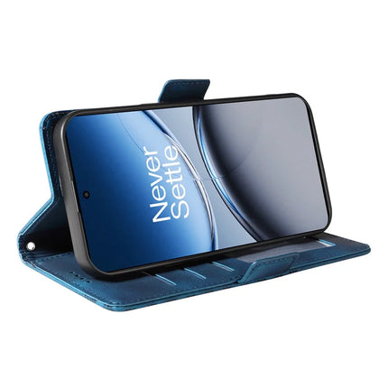 For OnePlus Nord 4 Wallet Case ENKAY Imprint PU Leather Phone Stand Cover with Tempered Glass