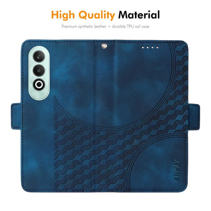 For OnePlus Nord CE4 5G Wallet Case ENKAY Imprint PU Leather Phone Stand Cover with Tempered Glass