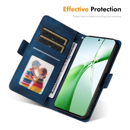 For OnePlus Nord CE4 5G Wallet Case ENKAY Imprint PU Leather Phone Stand Cover with Tempered Glass