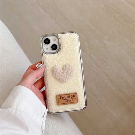 ShopCaseCart Model Case  For  iPhone 15 Pro Max Case Cute Love Heart TPU Electroplating Phone Cover