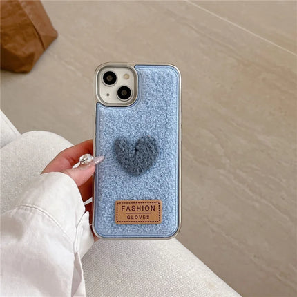 ShopCaseCart Model Case  For  iPhone 15 Pro Max Case Cute Love Heart TPU Electroplating Phone Cover