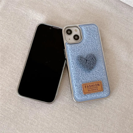 ShopCaseCart Model Case  For  iPhone 15 Pro Max Case Cute Love Heart TPU Electroplating Phone Cover
