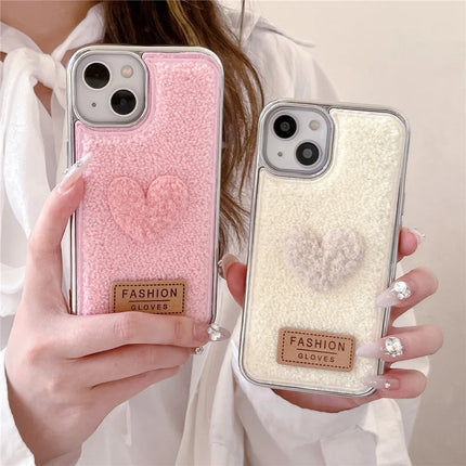 ShopCaseCart Model Case  For  iPhone 15 Pro Max Case Cute Love Heart TPU Electroplating Phone Cover