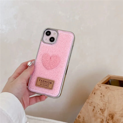 ShopCaseCart Model Case  For  iPhone 15 Pro Max Case Cute Love Heart TPU Electroplating Phone Cover
