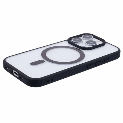For iPhone 16 Pro Case Compatible with MagSafe Shockproof PC+TPU Clear Phone Cover