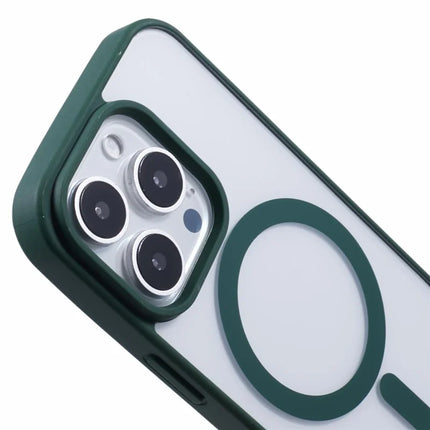 For iPhone 16 Pro Case Compatible with MagSafe Shockproof PC+TPU Clear Phone Cover