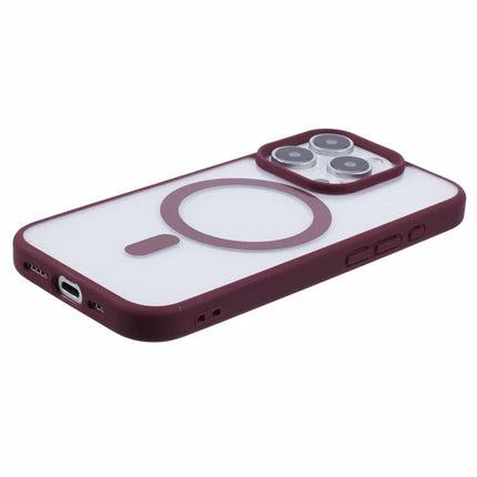 For iPhone 16 Pro Case Compatible with MagSafe Shockproof PC+TPU Clear Phone Cover
