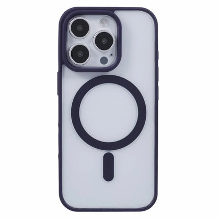 For iPhone 16 Pro Case Compatible with MagSafe Shockproof PC+TPU Clear Phone Cover