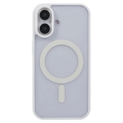 For iPhone 16 Case Compatible with MagSafe Shockproof PC+TPU Clear Phone Cover