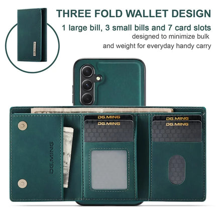 DG.MING M1 Series for Samsung Galaxy A16 5G / A16 4G Case Kickstand PU Phone Cover with Detachable Wallet