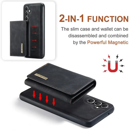 DG.MING M1 Series for Samsung Galaxy A16 5G / A16 4G Case Kickstand PU Phone Cover with Detachable Wallet