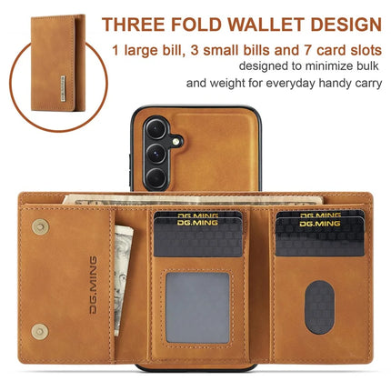 DG.MING M1 Series for Samsung Galaxy A16 5G / A16 4G Case Kickstand PU Phone Cover with Detachable Wallet