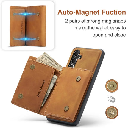 DG.MING M1 Series for Samsung Galaxy A16 5G / A16 4G Case Kickstand PU Phone Cover with Detachable Wallet