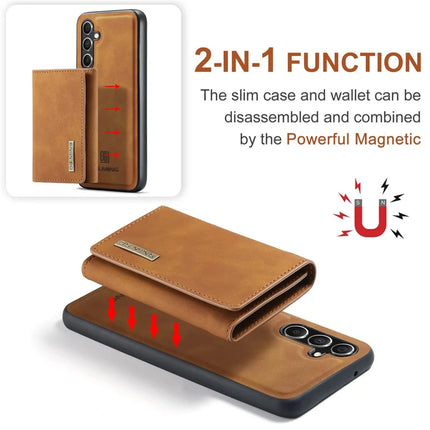 DG.MING M1 Series for Samsung Galaxy A16 5G / A16 4G Case Kickstand PU Phone Cover with Detachable Wallet