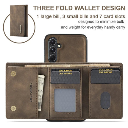 DG.MING M1 Series for Samsung Galaxy A16 5G / A16 4G Case Kickstand PU Phone Cover with Detachable Wallet
