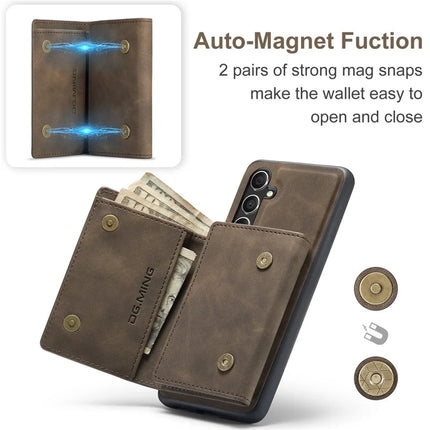 DG.MING M1 Series for Samsung Galaxy A16 5G / A16 4G Case Kickstand PU Phone Cover with Detachable Wallet