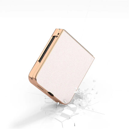 For Motorola Razr 50 Ultra 5G Case Electroplating Phone Cover Glitter Surface Design PU+TPU Protective Case