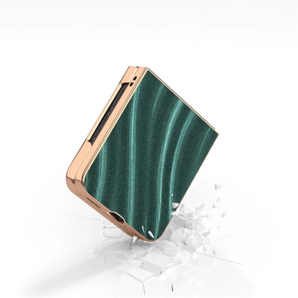 For Motorola Razr 50 Ultra 5G Case Electroplating Phone Cover Milky Way Pattern PU+TPU Protective Case