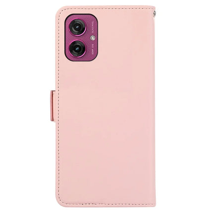 ABEEL For Motorola Moto G55 5G Case Leather Phone Cover with RFID Blocking Wallet