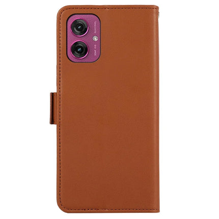 ABEEL For Motorola Moto G55 5G Case Leather Phone Cover with RFID Blocking Wallet