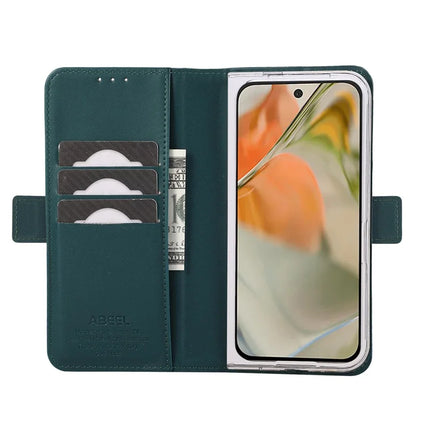 ABEEL Style A02 For Google Pixel 9 Pro Fold 5G Stand Case PC+PU Leather RFID Blocking Wallet Phone Cover