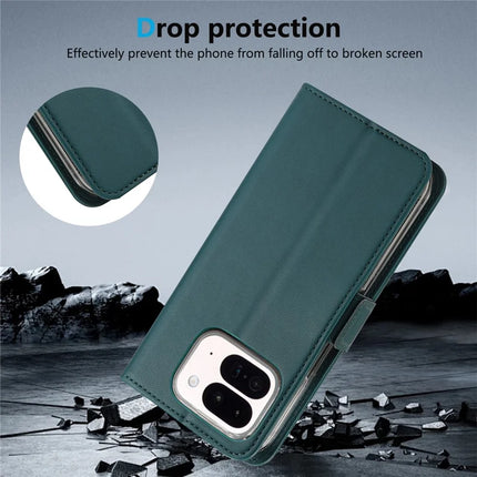 ABEEL Style A02 For Google Pixel 9 Pro Fold 5G Stand Case PC+PU Leather RFID Blocking Wallet Phone Cover