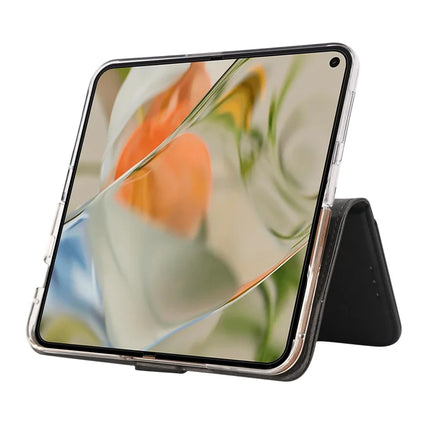 ABEEL Style A02 For Google Pixel 9 Pro Fold 5G Stand Case PC+PU Leather RFID Blocking Wallet Phone Cover