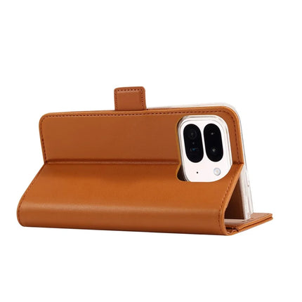 ABEEL Style A02 For Google Pixel 9 Pro Fold 5G Stand Case PC+PU Leather RFID Blocking Wallet Phone Cover