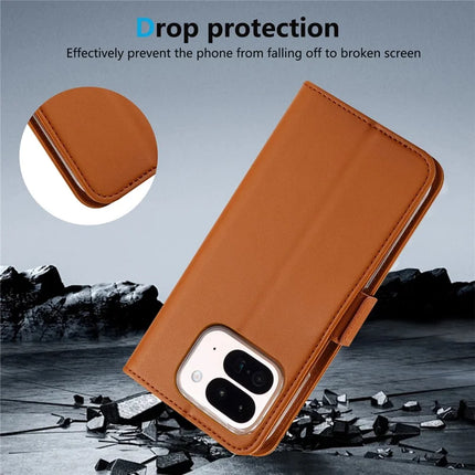 ABEEL Style A02 For Google Pixel 9 Pro Fold 5G Stand Case PC+PU Leather RFID Blocking Wallet Phone Cover