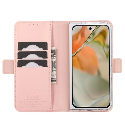 ABEEL Style A02 For Google Pixel 9 Pro Fold 5G Stand Case PC+PU Leather RFID Blocking Wallet Phone Cover