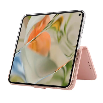 ABEEL Style A02 For Google Pixel 9 Pro Fold 5G Stand Case PC+PU Leather RFID Blocking Wallet Phone Cover