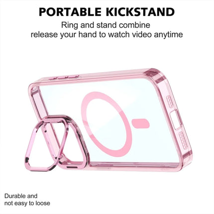 For iPhone 16 Pro Max Case Compatible with MagSafe Camera Kickstand Clear Acrylic Phone Cover