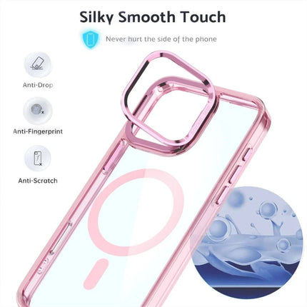 For iPhone 16 Pro Max Case Compatible with MagSafe Camera Kickstand Clear Acrylic Phone Cover